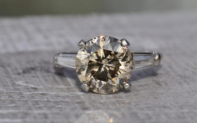 Vintage Fancy Brown Diamond Engagement Ring