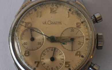 Vintage Mens LeCoultre Valjoux 72 Chronograph Watch