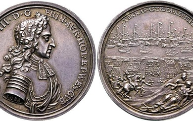 William and Mary. 1688-1694, Medaille 1688 (von George Bower) auf...