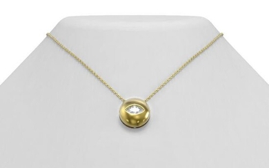 0.52 ctw Marquise Diamond Necklace 18K Yellow Gold