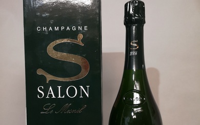 1 bouteille CHAMPAGNE SALON LE MESNIL. En coffret 2004.