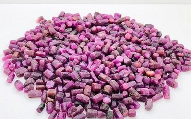 1 kg Beautiful Ruby Crystals Lot
