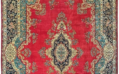 10 x 12 Traditional Hand-Knotted Persian Kerman Rug