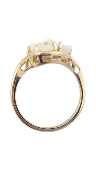 10K Yellow Gold Opal Ring Size 6 #16367