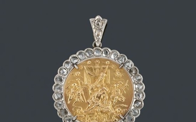 Religious medallion with image of “Virgin of the