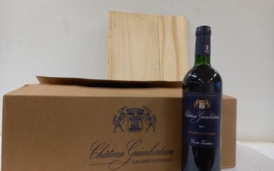 12 bouteilles de Château Grimberteau 2014... - Lot 29 - Enchères Maisons-Laffitte