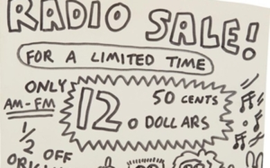 Keith Haring, Pop Shop Signage (Radio Sale)