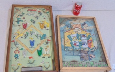 2 "Poosh-M-Up" pinball games, "Mickey's Haunted House"