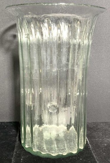 13 Inch Large Vintage Blown Glass Vase
