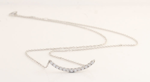 14 kt. White gold - Necklace Diamond