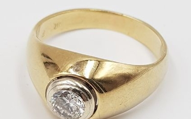 14 kt. Yellow Gold - Ring - 0.65 ct Diamond