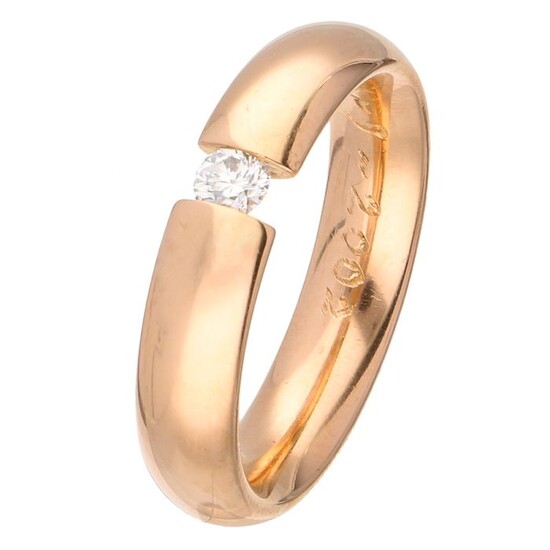 18 kt. Pink gold - Ring - 0.10 ct Diamond