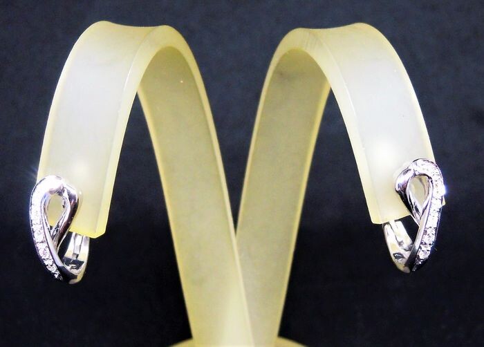 18 kt. White gold - Earrings Diamond