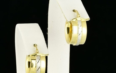 18 kt. White gold, Yellow gold - Earrings