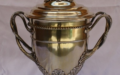 1814 English Sterling Silver Covered Cup Trophy By William Burwash