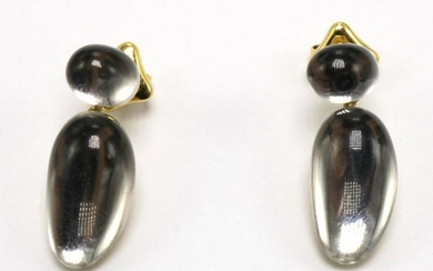 18Kt H. Stern "Cobblestone" Rock Crystal Earrings