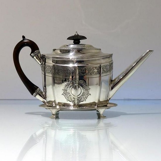 18th Century Antique George III Sterling Silver Teapot
