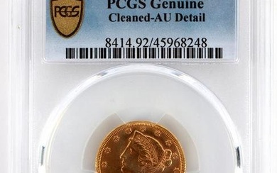 1906 D $5 LIBERTY HEAD GOLD COIN PCGS AU DETAIL
