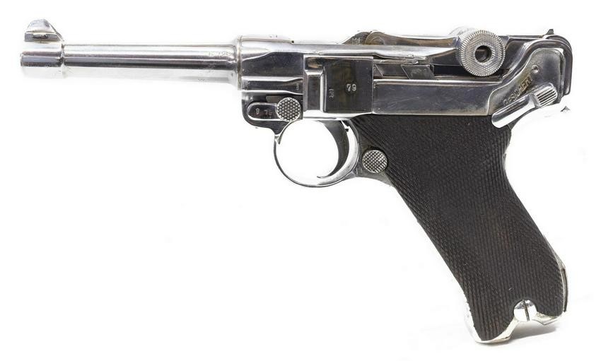 1917 LUGER 9MM PISTOL & HOLSTER, ALL SN MATCHED