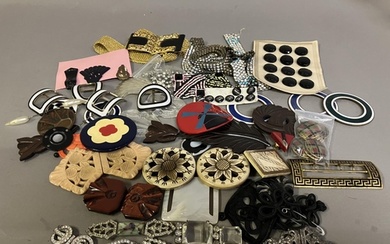 1930’s and earlier buckles, belts, hatpins, dress clips, but...