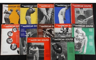 1931 The American Golfer Monthly Magazines (12) - complete r...