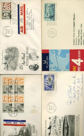 1953-61 FDCs and First Flight Covers (10)