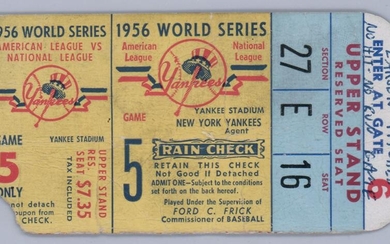 1956 Yankees World Series Game 5 Don Larsen