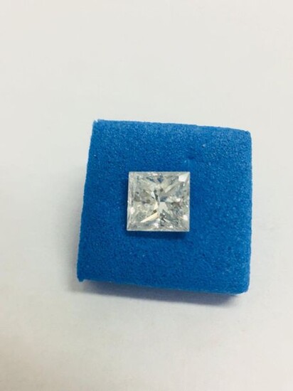 1ct Princess cut Diamond,I Coloured,si1 clarity,excellent cut and symmetry,natural diamond treated by laser