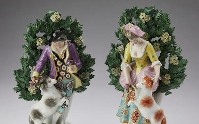 (2) Samson bocage porcelain figures, 19th c.