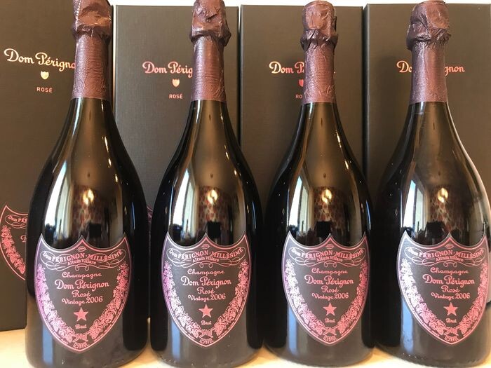 2006 Dom Perignon- Champagne Rosé - 4 Bottles (0.75L)