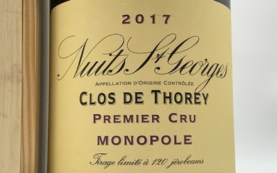 2017 Nuits Saint Georges 1° Cru "Clos de Thorey" (Monopole), Domaine de la Vougeraie - Bourgogne - 1 Double Magnum/Jeroboam (3.0L)