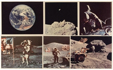 Apollo 17 Lot of (6) Vintage Original NASA Photographs