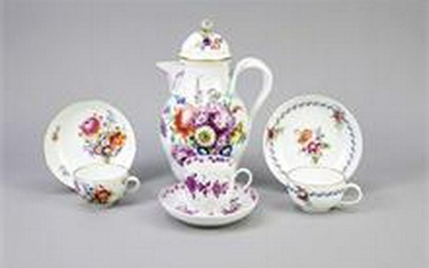 Convolute porcelain, 7-part, Germany, around 1800 - c.