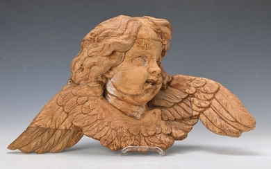 angel's head, 18. th c., Southern Germany,...