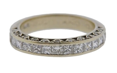 14k Gold Diamond Wedding Half Band Ring