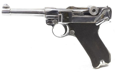 1917 LUGER 9MM PISTOL & HOLSTER, ALL SN MATCHED