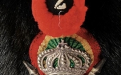A CAVALRY TROOPER'S BEARSKIN FROM THE 8TH LANCERS REGIMENT MONTEBELLO