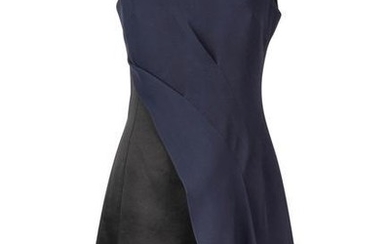 Christian Dior Dress Asymmetrical Black / Navy Evening