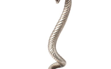 A 'Coiled Serpent' mascot by Desmo, British, circa 1930