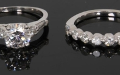 Diamond Wedding Ring & Band
