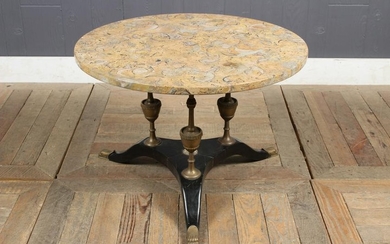 French Empire Style Marble Top Cocktail Table