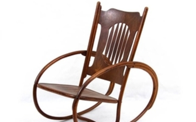 JOSEF HOFFMANN (ATTR.) Rocking chair Wood, 80 x 45 x...