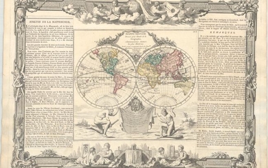 "Mappe-Monde Dressee pour l'Etude de la Geographie, Relativement aux Auteurs les Plus Modernes...", Brion de la Tour/Desnos