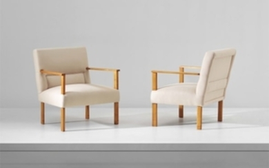 Mario Asnago and Claudio Vender, Unique pair of armchairs, designed for villa M., Cantù