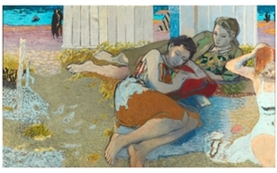 Maurice BRIANCHON (1899 1979) Sur la plage, 1941 H…
