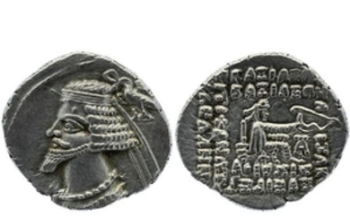 Monnaies antiques. Rois des PARTHES. Phraate IV.…