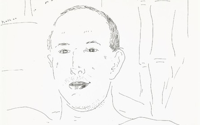 NATHAN IN MUSTIQUE, David Hockney, R.A.