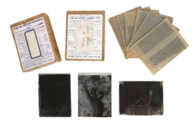 Photography.- A collection of 18 glass plate negatives...