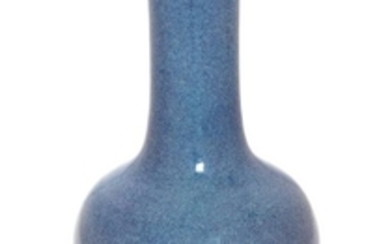 A Robin's Egg Glazed Porcelain Bottle Vase