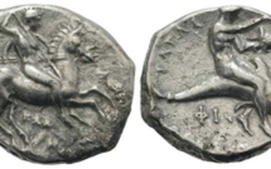 Southern Apulia, Tarentum, c. 333-331/0 BC. AR Nomos (22mm, 7.65g,...